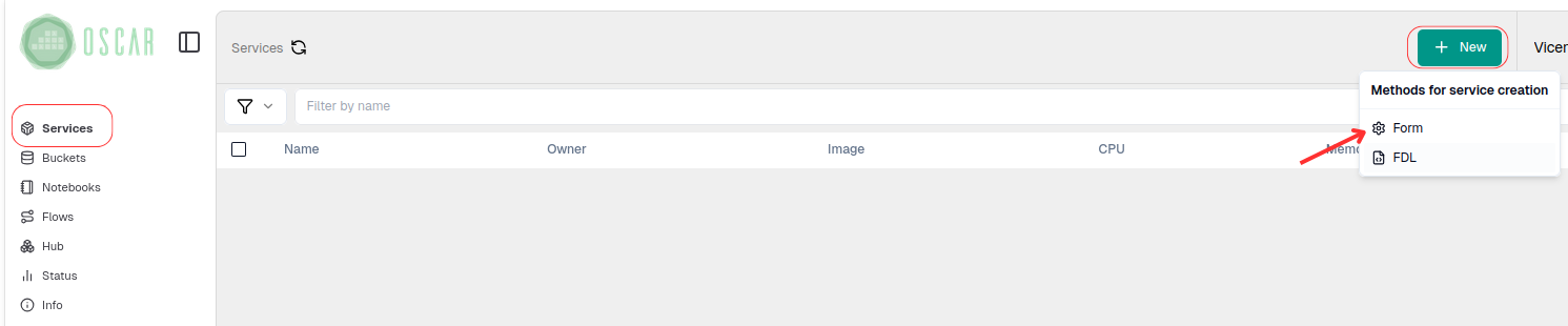 dashboard-new-service